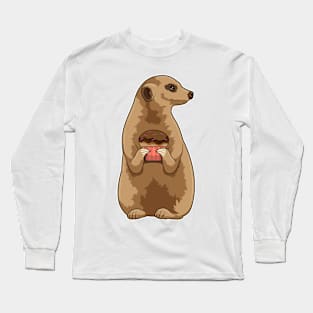 Meerkat with Muffin Long Sleeve T-Shirt